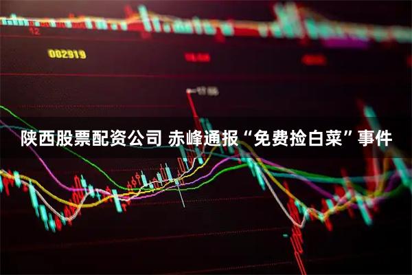 陕西股票配资公司 赤峰通报“免费捡白菜”事件